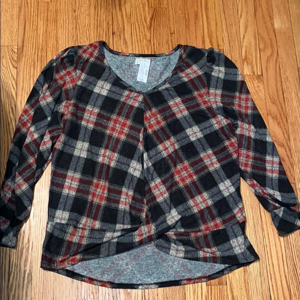 NWT Plaid Sweater